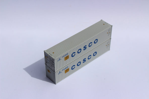 COSCO (GOH) label JTC # 405312 40' Standard height (8'6") corrugated side steel containers