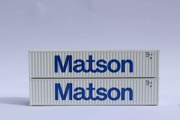 MATSON - JTC # 405310 40' Standard height (8'6") corrugated side steel containers