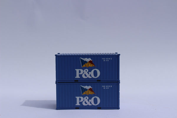 P&O (flag) 20' Std. height containers with Magnetic system, Corrugated-side. JTC-205329