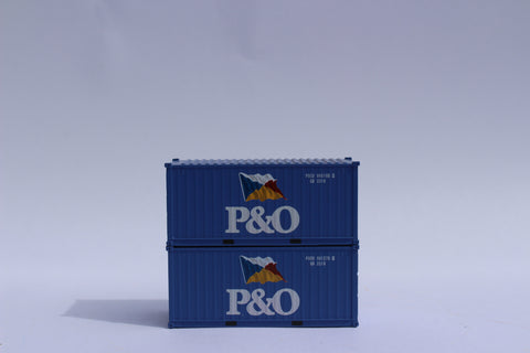 P&O (flag) 20' Std. height containers with Magnetic system, Corrugated-side. JTC-205329