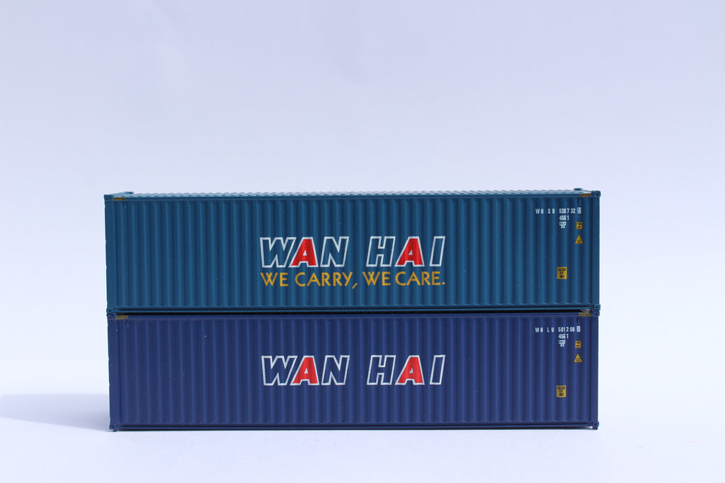 WAN HAI – 40' HIGH CUBE containers with Magnetic system, Corrugated-side. JTC # 405054