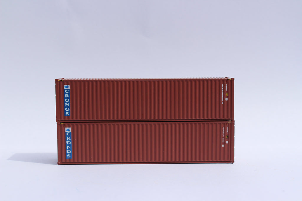 CRONOS (brown)– 40' HIGH CUBE containers with Magnetic system, Corrugated-side. JTC # 405016