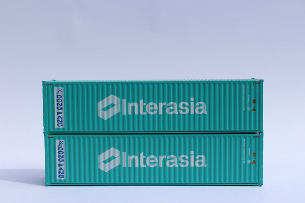 DONG FANG / INTERASIA 40' HIGH CUBE containers with Magnetic system, Corrugated-side. JTC # 405038