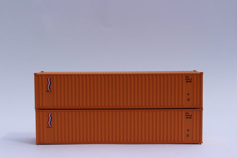 SEA CONTAINERS - JTC # 405509 40' Standard height (8'6") corrugated PANEL side steel containers