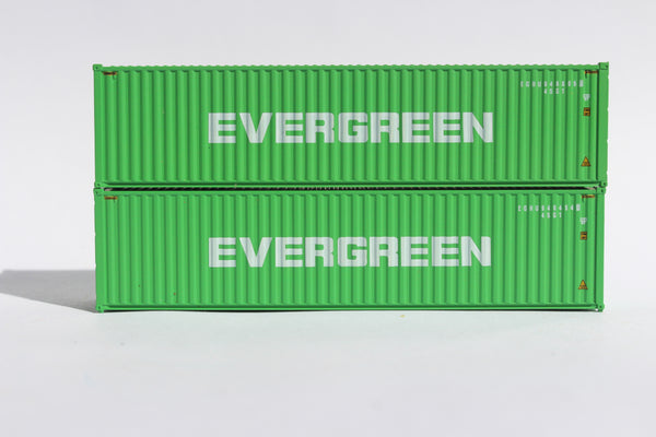 EVERGREEN (EGHU scheme) – 40' HIGH CUBE containers with Magnetic system, Corrugated-side. JTC # 405134