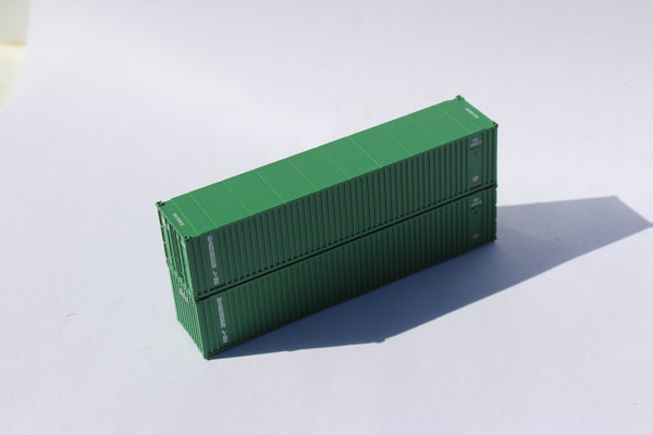 EVERGREEN (early) 40' Std. Height 2-P-44-P-2 'Square Corrugated' side containers JTC # 405554