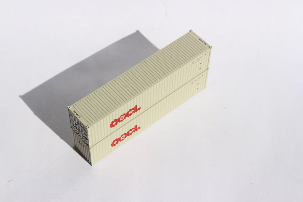 OOCL (Large logo) 40' Std. height containers with Magnetic system, Cor ...