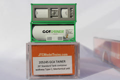 GCA TAINER 20' Standard Tank Container with Mechanical Unit (full wrap around walkway) 205245 SOLD OUT