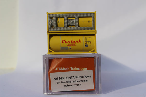 CONTANK ( Yellow) 20' Standard Tank Container (full wrap around walkway) 205243 SOLD OUT