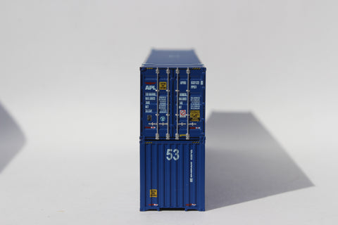 APL large logo set #2, "No Lift" Ocean 53' N Containers with IBC castings at 53' corner. JTC # 535081