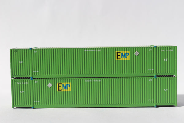 EMP - UP  53' HIGH CUBE 8-55-8 corrugated containers with stackable Magnetic system. JTC # 537003