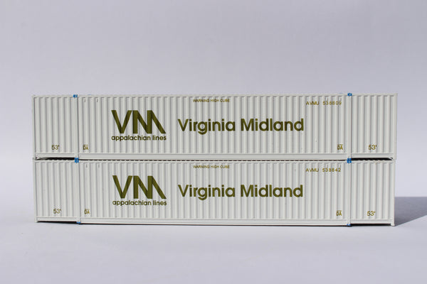 "VS" Virgina Midland 53' HIGH CUBE 6-42-6 corrugated containers. JTC# 535088