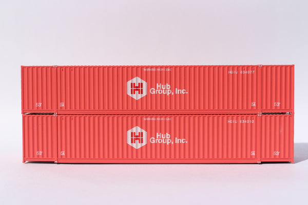 HUB GROUP 53' HIGH CUBE 6-42-6 corrugated containers with Magnetic system, Corrugated-side. JTC # 535003