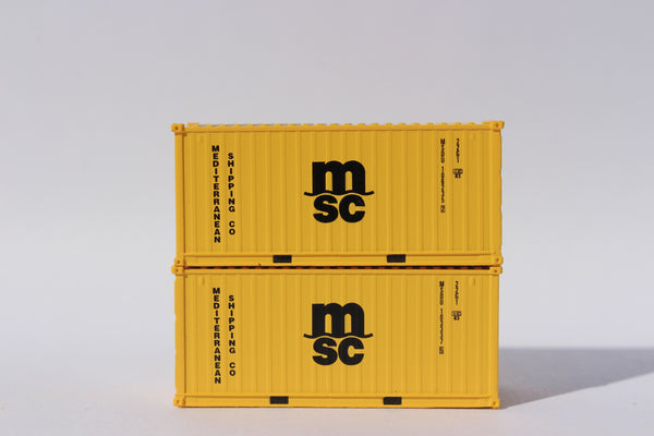 MSC 20' (Eco Container) Std. height container , Corrugated-side. JTC-205380