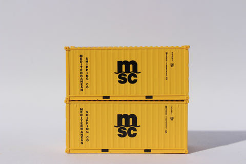 MSC 20' (Eco Container) Std. height container , Corrugated-side. JTC-205380
