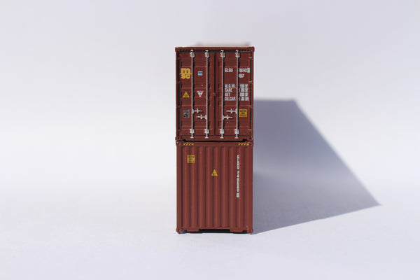 MSC MEDU (maroon)– 40' HIGH CUBE containers, Corrugated-side. JTC # 405140