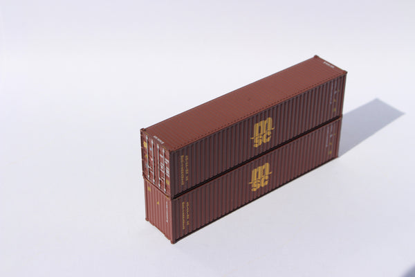MSC MEDU (maroon)– 40' HIGH CUBE containers, Corrugated-side. JTC # 405140