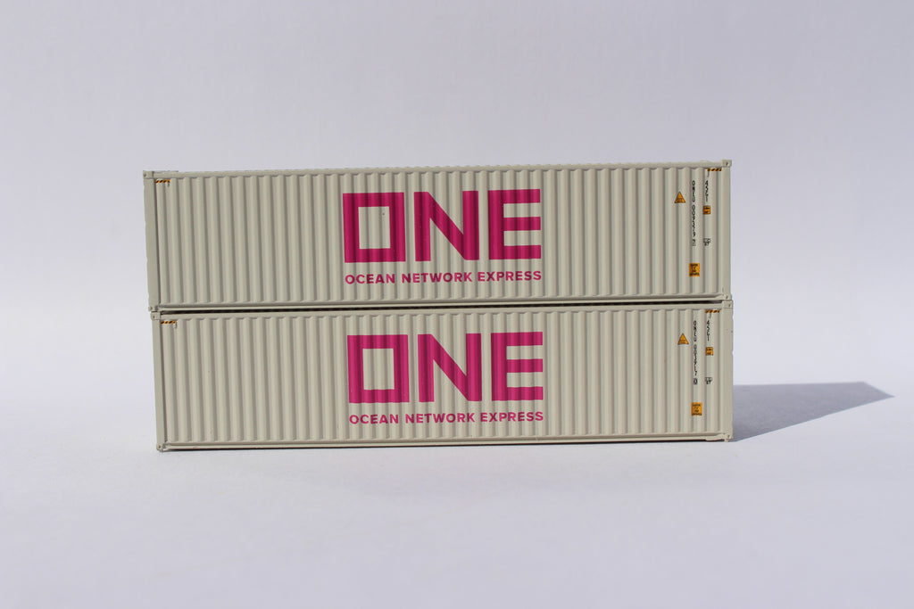 ONE (gray) 40' HIGH CUBE containers, Corrugated-side. JTC # 405166