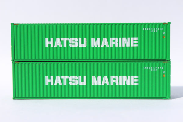 Hatsu Marine 40' HIGH CUBE containers, Corrugated-side. JTC# 405141