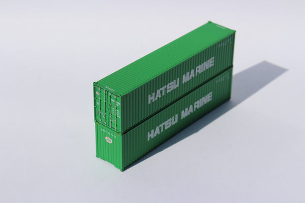 Hatsu Marine 40' HIGH CUBE containers, Corrugated-side. JTC# 405141