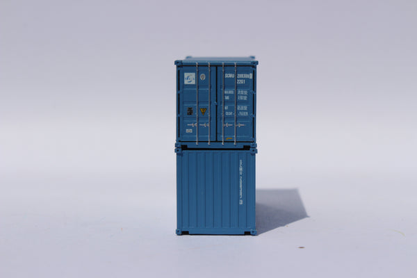 Safmarine and CMBT Lines faded (SCMU) 20' Std. height containers with Magnetic system, Corrugated-side. JTC-205326