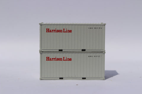 Harrison Line 20' Std. height containers with Magnetic system, Corrugated-side. JTC-205434