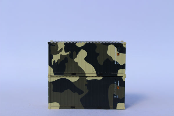 EMSU CAMO b scheme, MILITARY SERIES, 20' Std. height containers with Magnetic system, JTC-205399