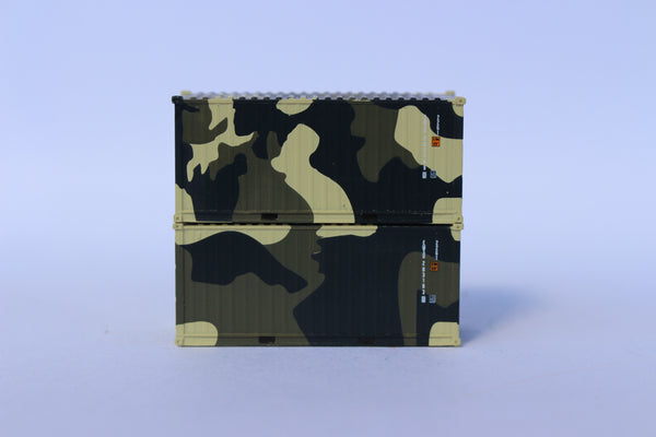 EMSU CAMO b scheme, MILITARY SERIES, 20' Std. height containers with Magnetic system, JTC-205399