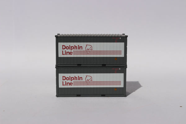 DOLPHIN LINE 20' Std. height containers with Magnetic system, Corrugated-side. JTC-205435