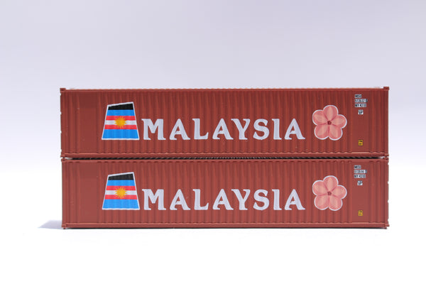 Malaysia 40' Standard height (8'6")  2-P-44-P-2 Panel side standard wave  corrugations containers. JTC # 405503