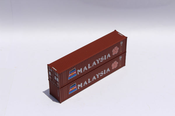 Malaysia 40' Standard height (8'6")  2-P-44-P-2 Panel side standard wave  corrugations containers. JTC # 405503