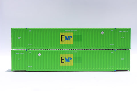 EMP (ex HUB patch) 53' HIGH CUBE 8-55-8 corrugated containers. JTC # 537039