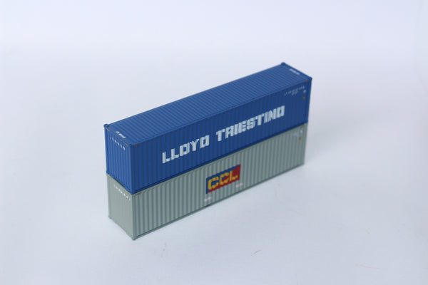 Llyod Triestino and (CCL) Costa Container Line MIX PACK 40' HIGH CUBE containers with Magnetic system, Corrugated-side. JTC# 405808