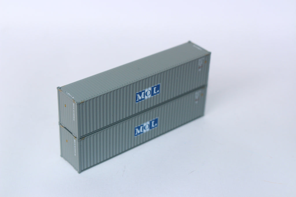 MOL GRAY-Initial logo– 40' HIGH CUBE containers with Magnetic