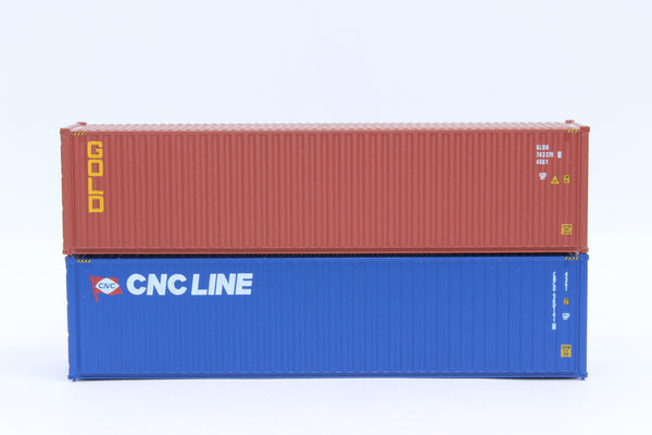 CNC LINE & GOLD, MIX PACK 40' HIGH CUBE containers with Magnetic system, Corrugated-side. JTC# 405806