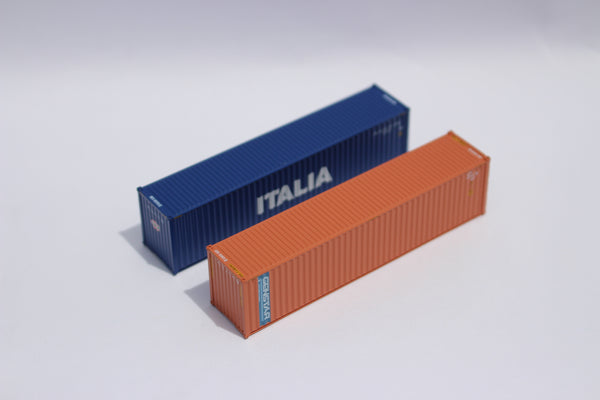 ITALIA and GENSTAR, MIX PACK 40' HIGH CUBE containers with Magnetic system, Corrugated-side. JTC# 405807