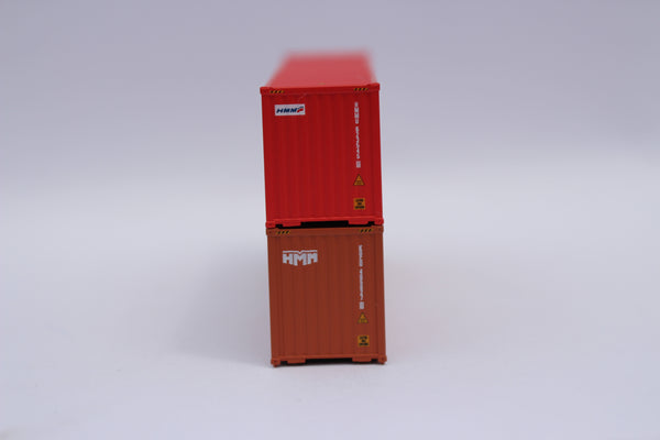 HMM, MIX PACK 40' HIGH CUBE containers with Magnetic system, Corrugated-side. JTC# 405805
