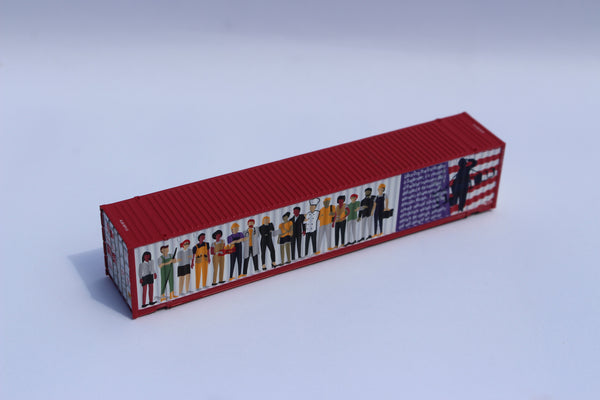 "VS" Labor Day - RED - 48' HIGH CUBE corrugated container with Magnetic system. JTC# 485026