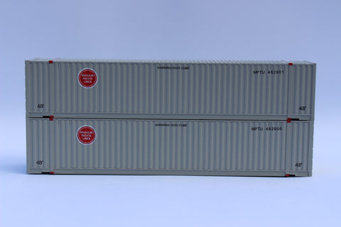 "VS" Missouri Pacific "Buzzsaw" 48' HC 3-42-3 corrugated containers with Magnetic system, JTC # 485029