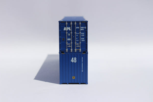 APL (large logo) Set #3, 48' HC 3-42-3 corrugated containers with Magnetic system, JTC # 485019