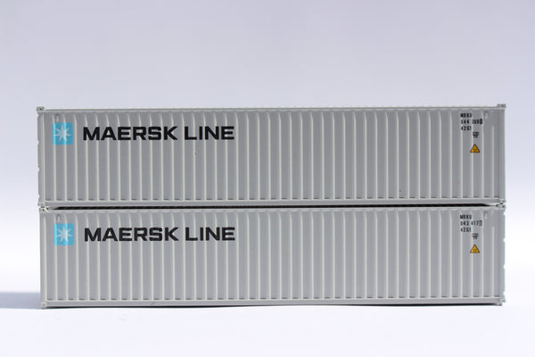 MAERSK LINE - 40' Standard height (8'6") corrugated side steel containers, JTC # 405308