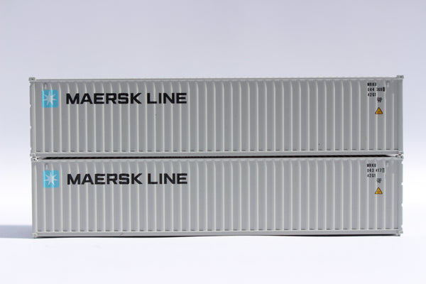 MAERSK LINE - 40' Standard height (8'6") corrugated side steel containers, JTC # 405308