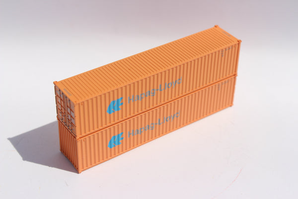 HAPAG LlOYD (Faded scheme A)- 40' Standard height (8'6") corrugated side steel containers. JTC # 405349