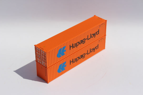 HAPAG LlOYD (Lt Blue LOGO) - 40' Standard height (8'6") corrugated side steel containers. JTC # 405348