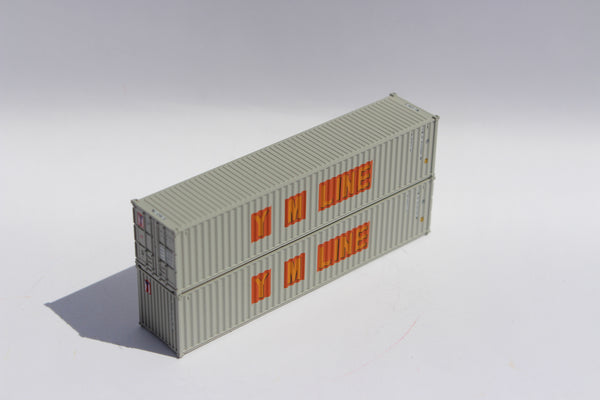 YM LINE (early scheme) - 40' Standard height (8'6") corrugated side steel containers. JTC # 405345