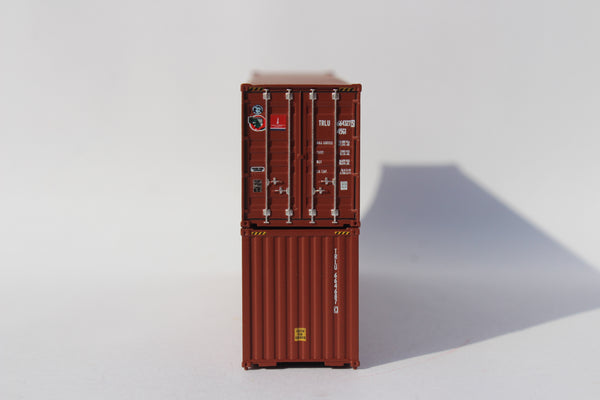 MOL Initials brown container (TRLU, TransAmerica, TAL, Trition)-  40' HC corrugated PANEL side steel containers. JTC # 405143