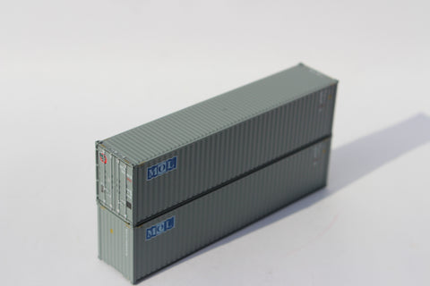 MITSUI O.S.K. LINES (MOL initals) - JTC # 405146 40' HC (9'6") corrugated side steel containers