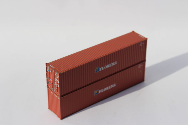 Florens (Brown) – 40' HIGH CUBE containers with Magnetic system, Corrugated-side. JTC # 405025