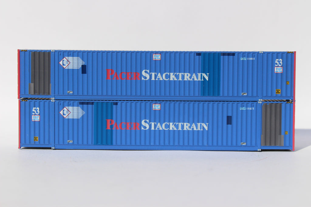 UMAX - FORMER PACER STACKTRAIN PATCH 53' HIGH CUBE, 6-42-6 corrugated containers with Magnetic system, Corrugated-side. JTC #535062