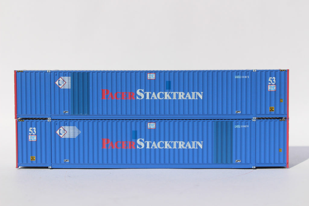 UMAX - FORMER PACER STACKTRAIN PATCH 53' HIGH CUBE, 6-42-6 corrugated containers with Magnetic system, Corrugated-side. JTC #535061